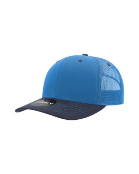 '6 Panel Mid Profile Structured Contra-Stitch Trucker'