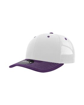 '6 Panel Mid Profile Structured Contra-Stitch Trucker'