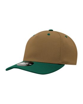 '5 Panel Mid Profile Structured Polyester Cap'