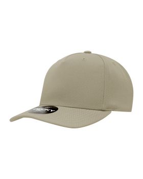 '5 Panel Mid Profile Structured Polyester Cap'