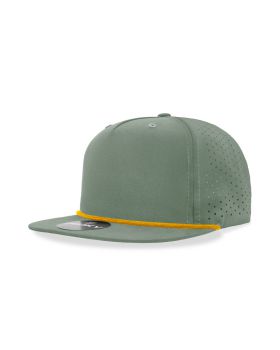 '5 Panel High Profile Relaxed Perforated Performance Rope Hat'