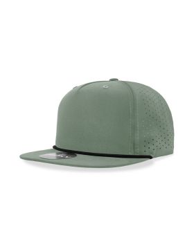 '5 Panel High Profile Relaxed Perforated Performance Rope Hat'