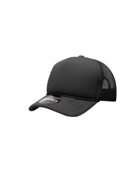 'Youth 5 Panel Mid Profile Structured Foam Trucker'