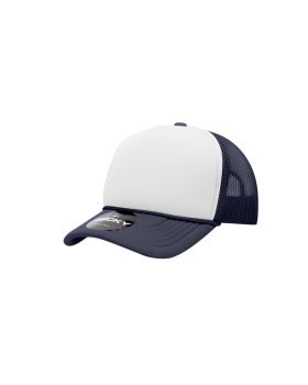 'Youth 5 Panel Mid Profile Structured Foam Trucker'