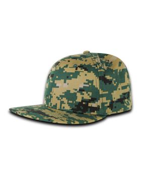 '6 Panel High Profile Structured Acrylic/Polyester Fitted'