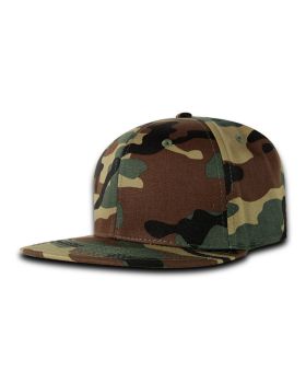 '6 Panel High Profile Structured Acrylic/Polyester Fitted'