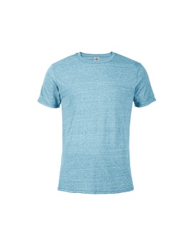 'Delta 14600L Ringspun Adult Snow Heather Tee - Updated Fit'