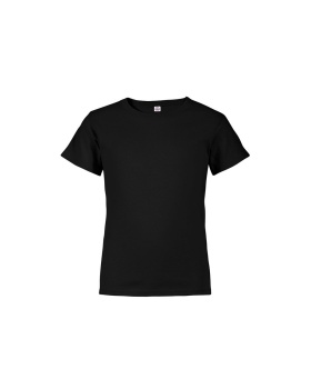 'Delta 65359 Dri Youth 30/1's Retail Fit Short Sleeve Tee'