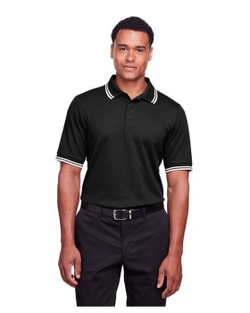 Devon & Jones DG20C Men's Crownlux Performance Plaited Tipped Polo