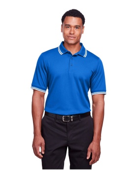 'Devon & Jones DG20C Men's Crownlux Performance Plaited Tipped Polo'