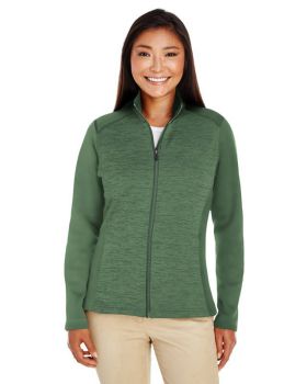 Devon & Jones DG798 - Newbury Mélange Fleece Quarter-Zip Pullover