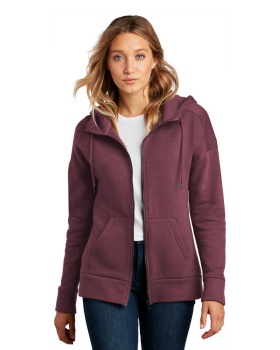 'District DT1104 Women's Perfect Weight Fleece Drop Shoulder Full Zip Hoodie'