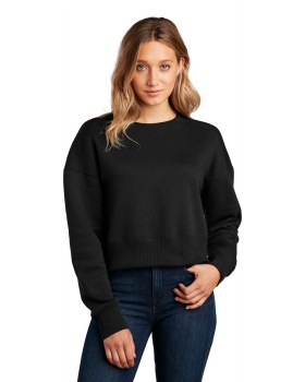 'District DT1105 Women's Perfect Weight Fleece Cropped Crew'