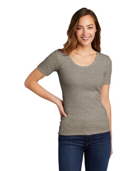 'District DT6020 Women's V.I.T. Rib Scoop Neck Tee'