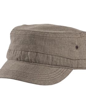 'District DT619 Houndstooth Military Caps'