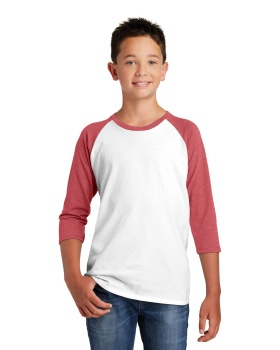 'District DT6210Y Youth Very Important Tee 3/4 Sleeve'