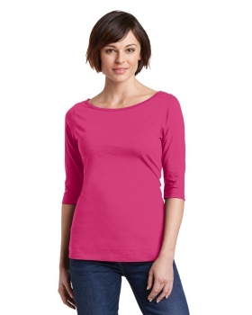 'District DM107L Women's Perfect Weight 3/4-Sleeve Tee'