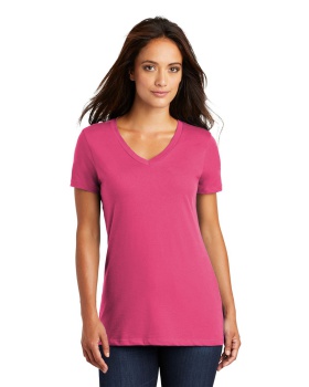 'District DM1170L Ladies Perfect Weight V Neck T-Shirt'