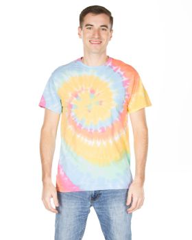 'Dyenomite 200MS Multi-Color Spiral Short Sleeve T-Shirt'
