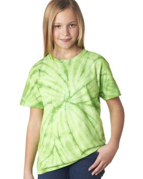 'Dyenomite 20BCY Youth Cyclone Vat-Dyed Pinwheel Short Sleeve T-Shirt'