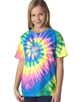 'Dyenomite 20BMS Youth Multi-Color Spiral T-Shirt'