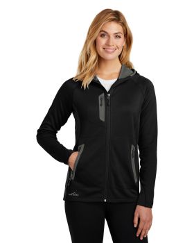 Eddie Bauer EB245 Ladies Sport Hooded FullZip Fleece Jacket