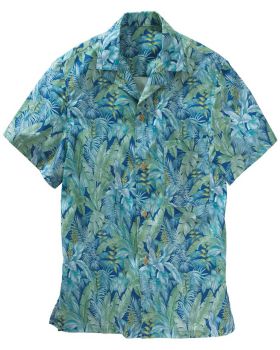 Edwards 1032 Tropical Leaf Camp Tall Shirt