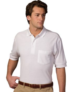 'Edwards 1505 Blended Pique Short Sleeve Polo Shirt with Pocket '