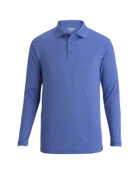 'Edwards 1527 Men's Mini Pique Snag Proof Long Sleeve Polo'