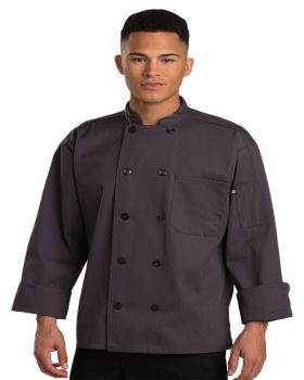 'Edwards 3301 10 Button Long Sleeve Chef Coat'