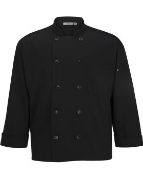 'Edwards 3363 10 Button Chef Coat With Mesh'