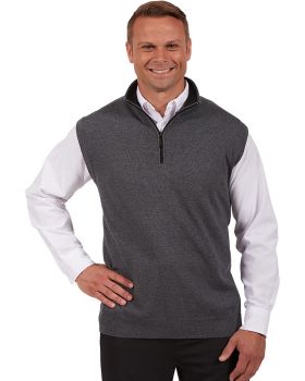 Edwards 4074 Men’s Quarter Zip Fine Gauge Sweater Vest