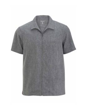 'Edwards 4281 Men's V-Neck Zip Service Shirt'