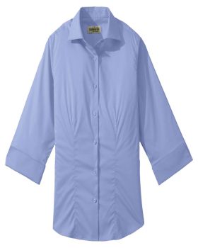 'Edwards 5033 Ladies Tailored Full-Placket Stretch Blouse-3/4 Sleeve'