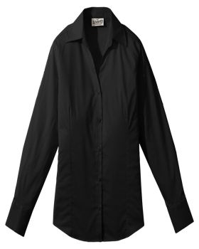 'Edwards 5034 Ladies Tailored V-Neck Stretch Blouse-Long Sleeve'