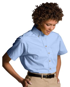 'Edwards 5230 Ladies Easy Care Short Sleeve Poplin Shirt'