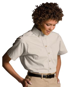 Edwards 5230 Ladies Easy Care Short Sleeve Poplin Shirt