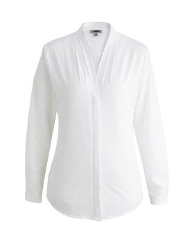 'Edwards 5274 Ladies' V-Neck Ls Blouse'