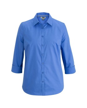 'Edwards 5317 Ladies' 3/4 Sleeve Stretch Broadcloth Shirt'