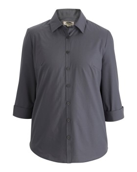 'Edwards 5355 Ladies' Essential Broadcloth Shirt 3/4 Sleeve'