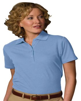 'Edwards 5500 Ladies Blended Pique Short Sleeve Polo Shirts'