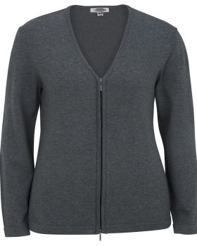 'Edwards 7062 Ladies' Full Zip V-Neck Cardigan Sweater'