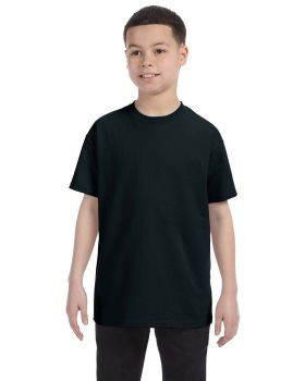 GD07 Negro Cuello Redondo para Hombre Dryblend Camiseta-Gildan Poliéster/Algodón Plain T Shirt