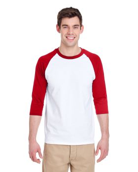 'G570-Pack2 Gildan Heavy Cotton Adult 3/4 Raglan Tee'