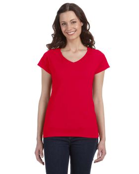 Gildan G64VL Ladies' SoftStyle Fitted V-Neck T-Shirt