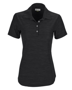 Greg Norman WNS9K478 Women's Play Dry Heather Solid Polo