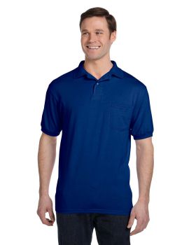 Hanes 054P Adult EcoSmart Jersey Pocket Polo Shirt