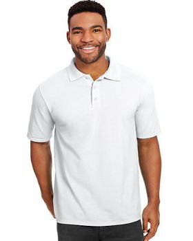 Hanes 055P Men's X Temp Pique Short Sleeve with Fresh IQ Polo Shirt