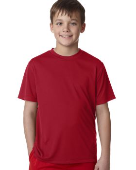 'Hanes 482Y Boys Cool Dri Short Sleeve Tee White'