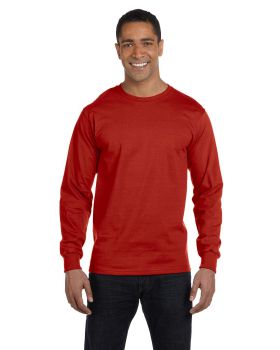 '5186-Pack2 Hanes Adult Beefy-T Long-Sleeve T-Shirt'